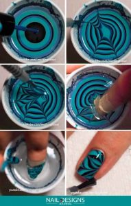 tutorial nail art con acqua