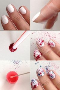 tutorial nail art con una cannuccia